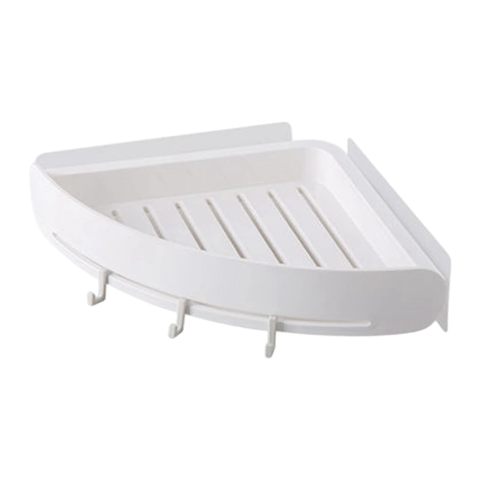

Bathroom Shelf Organizer Shower Storage Rack With Hooks Corner Shelves Wall Mounted Shampoo Holder Bathroom Kitchen Supplies