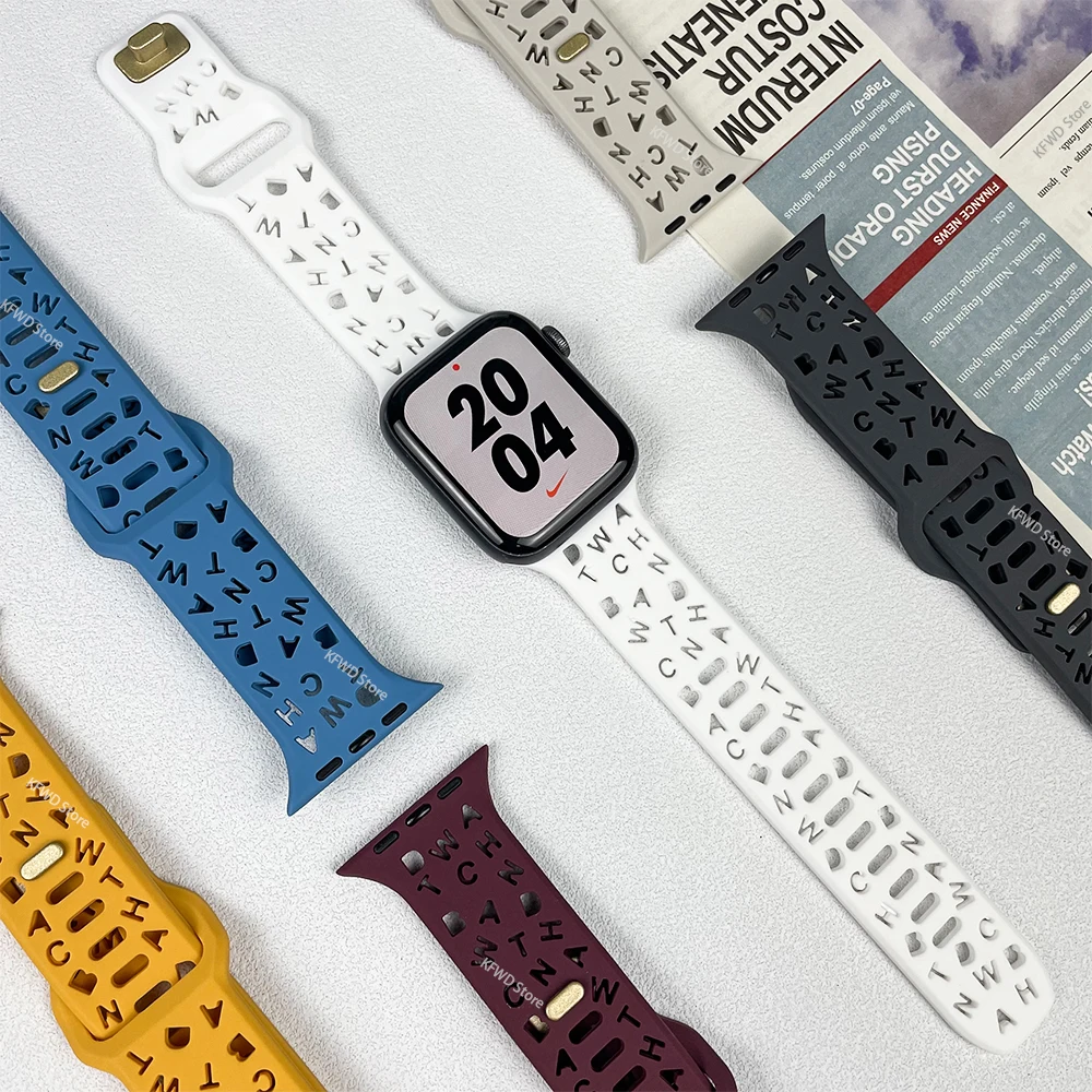 

Ремешок силиконовый для Apple Watch, браслет для смарт-часов Iwatch Series 3 6 Se 7 8, 44 мм 40 мм 45 мм 41 мм 38 мм 42 мм