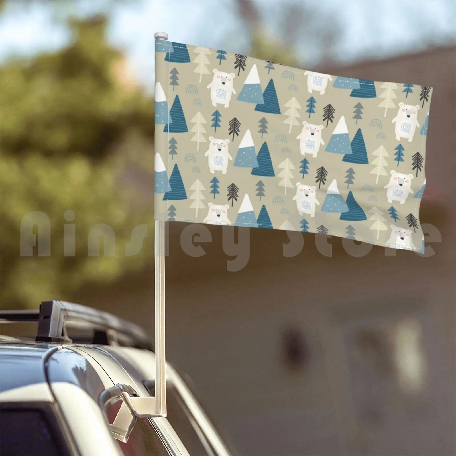 Флаг Автомобильный флаг Арктический Забавный шейный Гатор головной убор для