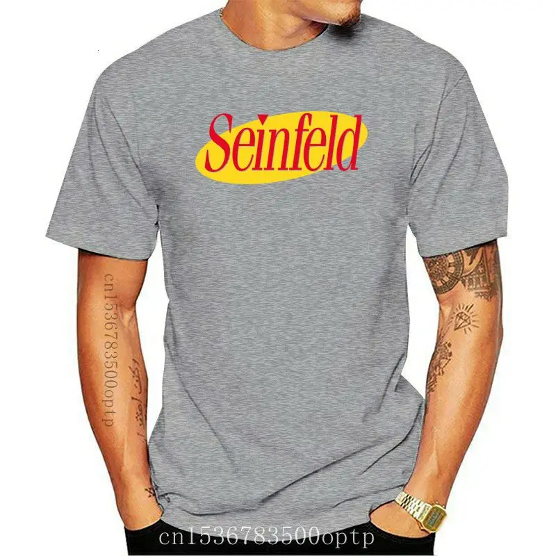 

Camiseta de algodón con Logo de Seinfeld para hombre, camisa de los 90, Serie de Televisión, 2021, 2021