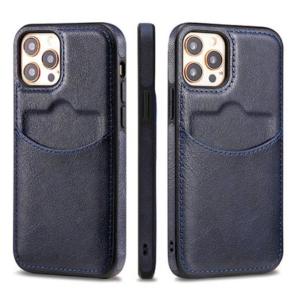 

Card Bag Soft Leather Phone Case For iPhone 14 13 12 11 Pro Max 14 Plus XS Max XR 14Pro Shockproof Business Card Slot Back Cover