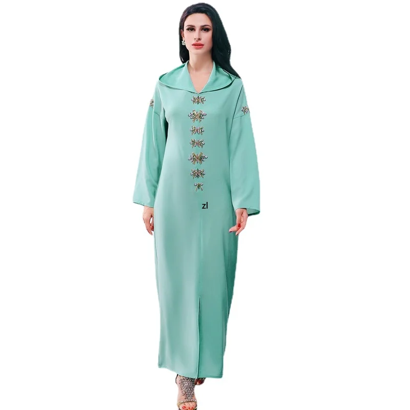 Eid Mubarak Kaftan Abaya Dubai Evening Dress Hijab Arabic Islam Pakistani Muslim Abayas for Women Turkish Dresses Djellaba Femme
