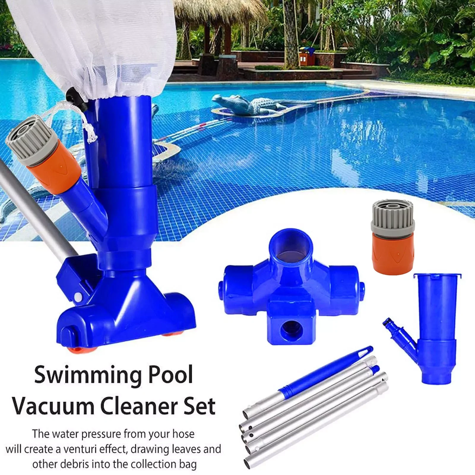

Pool Cleaner Portable Swimming Pool Fountains Vacuum Brush Cleaner Cleaning Tool Outdoor Hot Tubs Accessories Portable