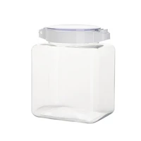 transparent kitchen sealed jar grain storage jar spice nuts moisture proof press food storage box plastic