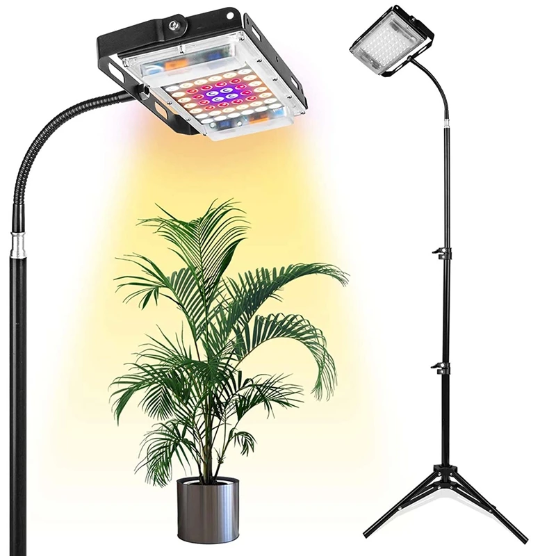 Grow Light With Stand, Full Spectrum LED Floor Plant Light For Indoor Plants, Grow Lamp With On/Off Switch US Plug