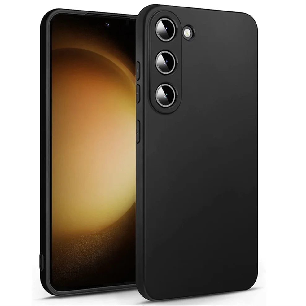 

s23 plus case, black cover for samsung s23+ 5g soft liquid tpu phone cases s23 ultra samsung galaxy s 23 plus case