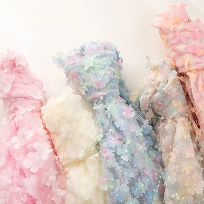 130 см * 91 тюль свадебная органза вышивка бабочки ткань для свадебного украшения