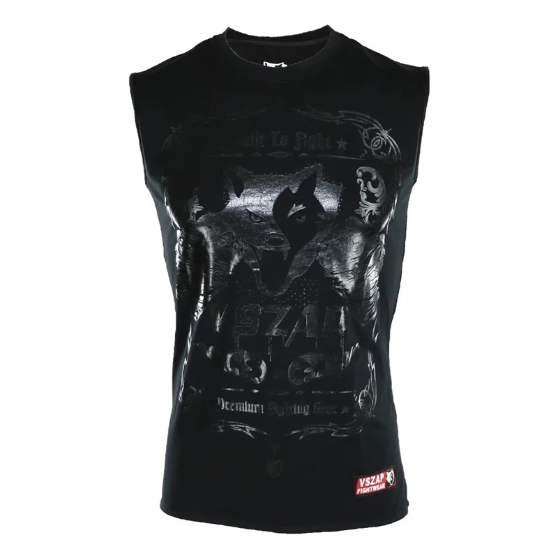 Футболка VSZAP MMA со встроенными рисунками мужская спортивная футболка для