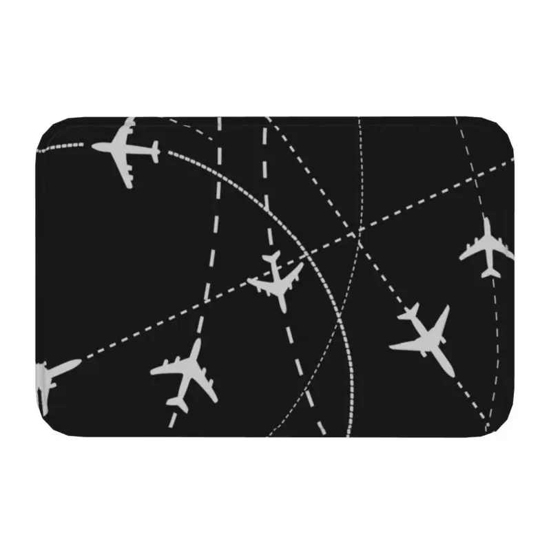 Водонепроницаемый антискользящий коврик для дома Phonetic Alphabet Pilot Cadet Airplane