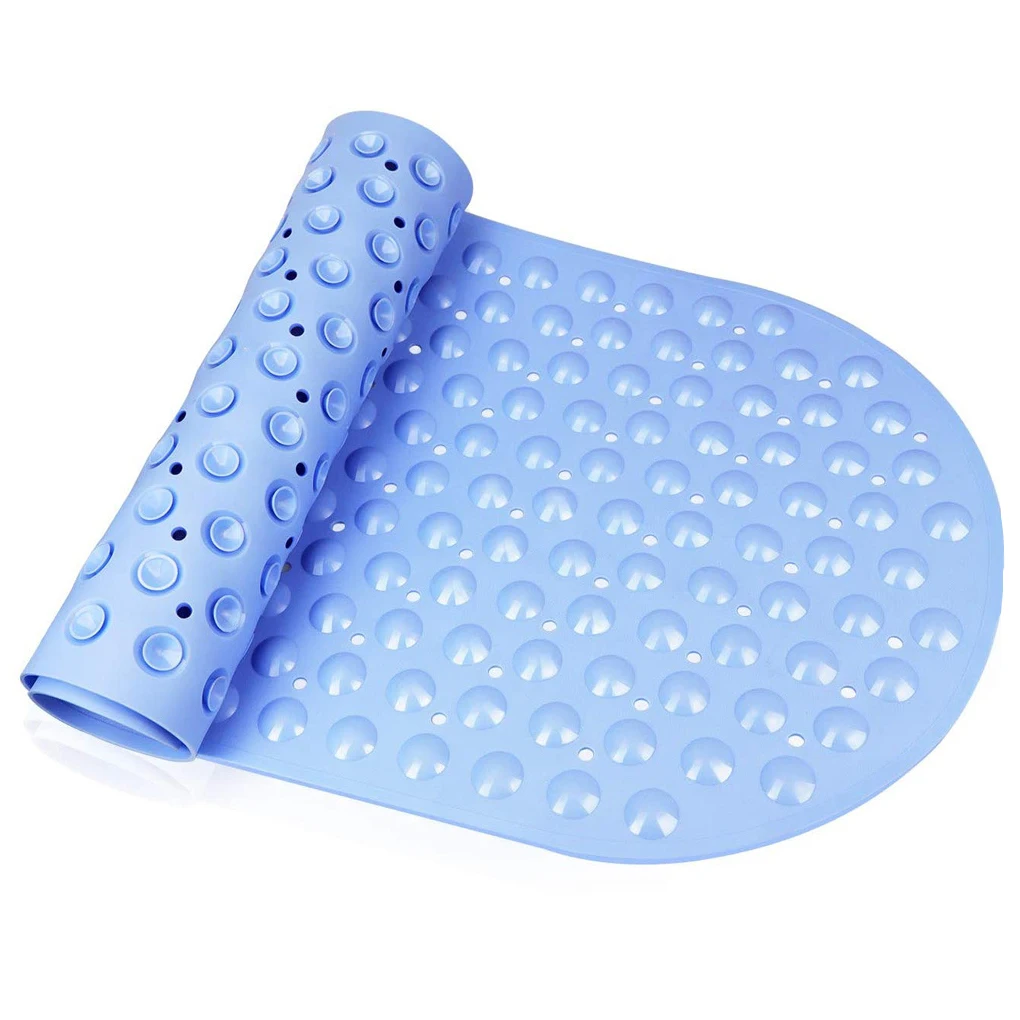 

Коврик для ванной нескользящий с отверстиями для слива ванны Противоскользящий коврик с присосками ТПЭ для отеля туалета спальни Коврик дл...