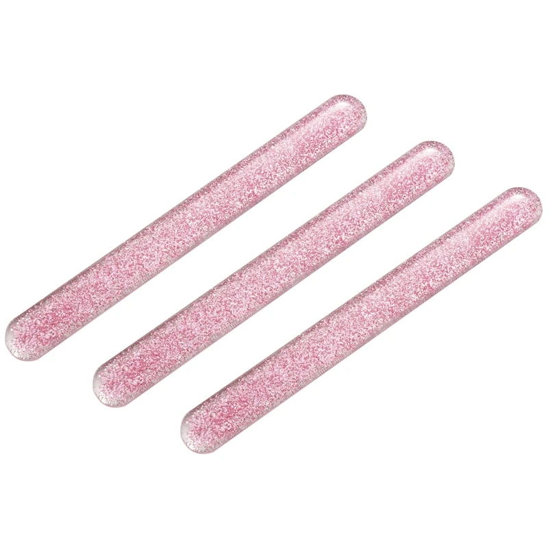 

Стеклянная пилка для ногтей 3X, блестящая нано-мини-полировщик для ногтей с портативным чехлом для натуральных ногтей