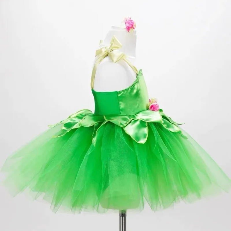 Балетное платье помпудур костюм для выступления лепестков цветочной феи