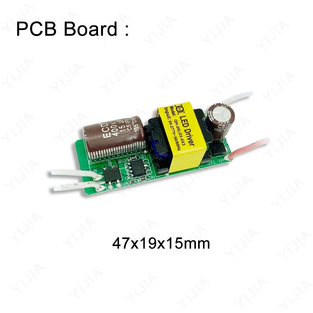 Фото Светодиодный привод 300mA 420mA 600mA 900mA Источник питания AC85 - 220V для светодиодного освещения 7W 10W 12W 15W 18W 20W №3