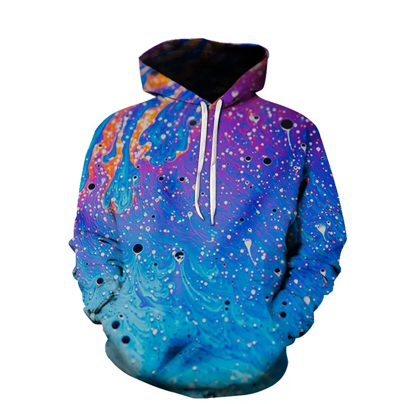 

Men Planet Universe 3D Art Graphic Hoodies Round Neck Fashion Hooded Sweatshirts New Creativity Pullovers Boy Girl Casual Coat