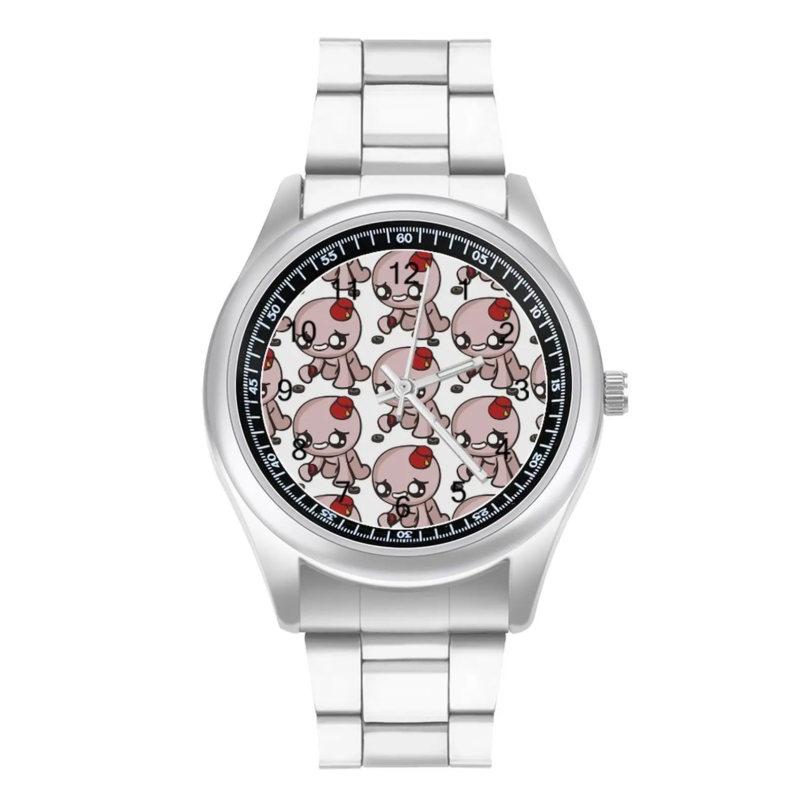 

Новые милые Стальные кварцевые наручные часы с изображением расстроенного персонажа Исаака