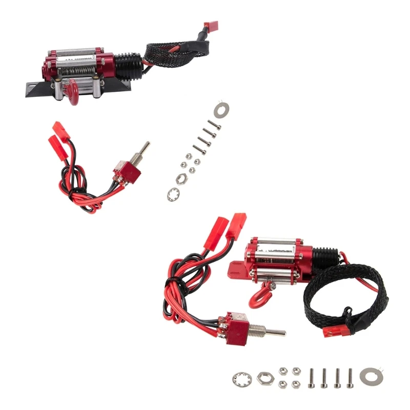 

1/10 автомобильная лебедка для гусеницы 1/10 для SCX10 90046 красивый внешний вид Высокопроизводительные детали Автоматическая лебедка