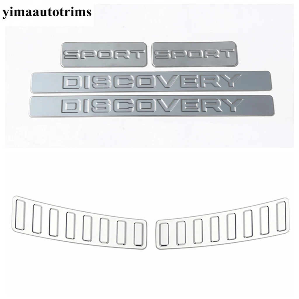 

Аксессуары для Land Rover Discovery Sport 2015-2023 Задний внутренний дверной бампер Хвост предотвращает накладку на порог Комплект накладок