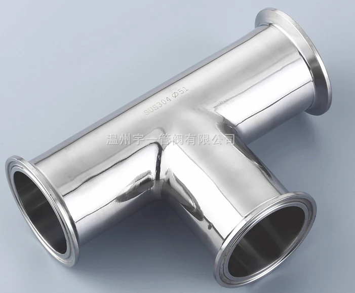 

Free shipping 1.5'' 38mm Sanitary Tri Clamp 3 Way Tee, Stainless Steel 304