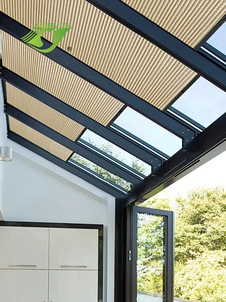 Электрическая модель сотовые жалюзи в świetlik полузатемняющая ткань подходит для