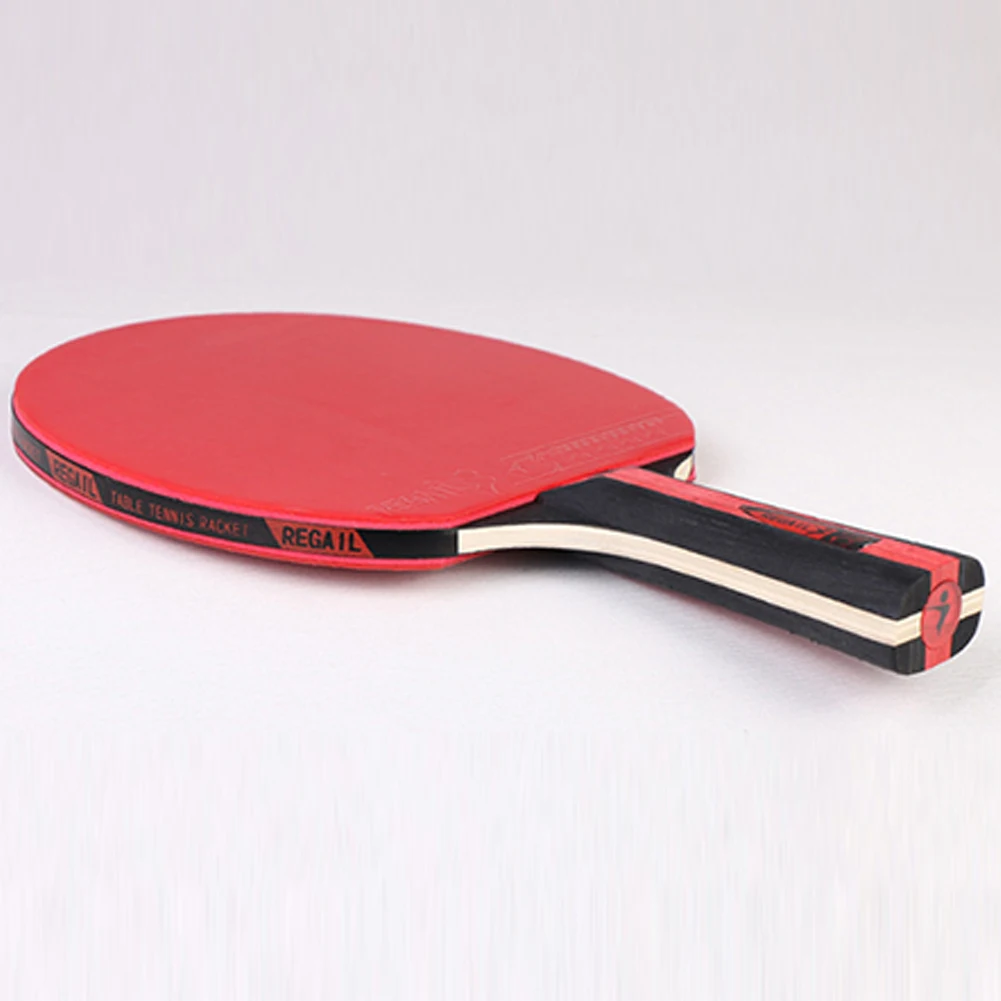 

Strong Spin Table Tennis Racket 7 Ply Wood Ping Pong Bat Long Handle With Storage Bag Double-sided Beef Tendon Glue All-round