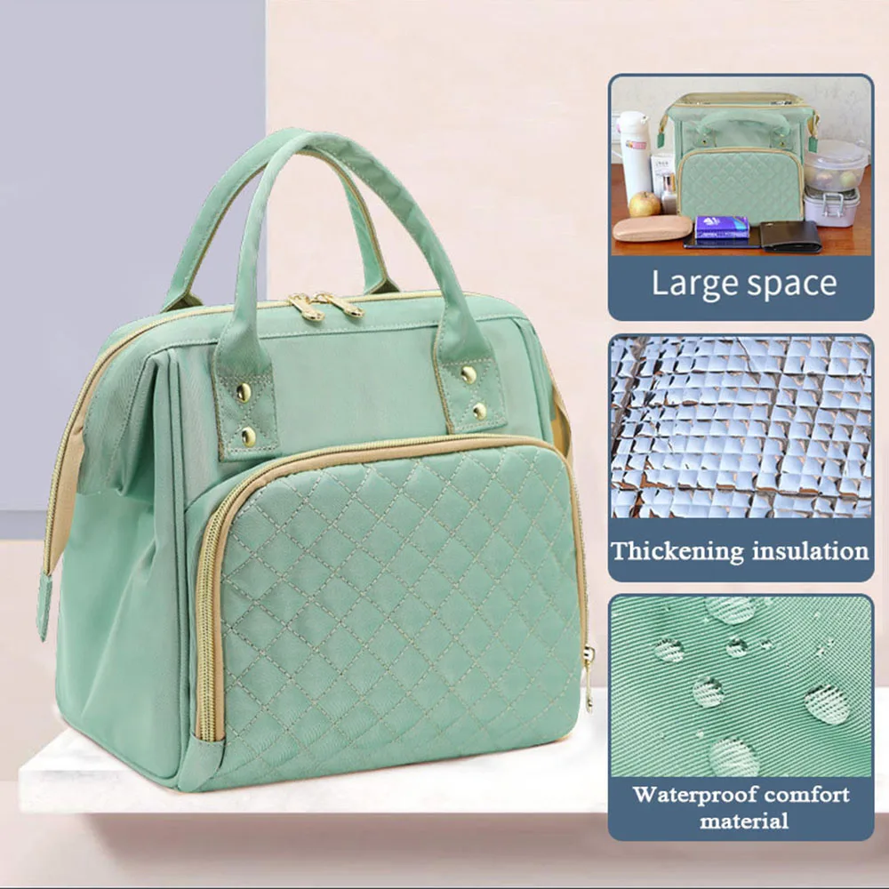 

Bento Insulation Bag Picnic Bag Lunch Bag Tote Bag Aluminum Foil Pouch Large Capacity Waterproof Leakproof Portable Thickened