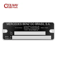 customized engrave mercedes benz do brasil s a aluminum id tag