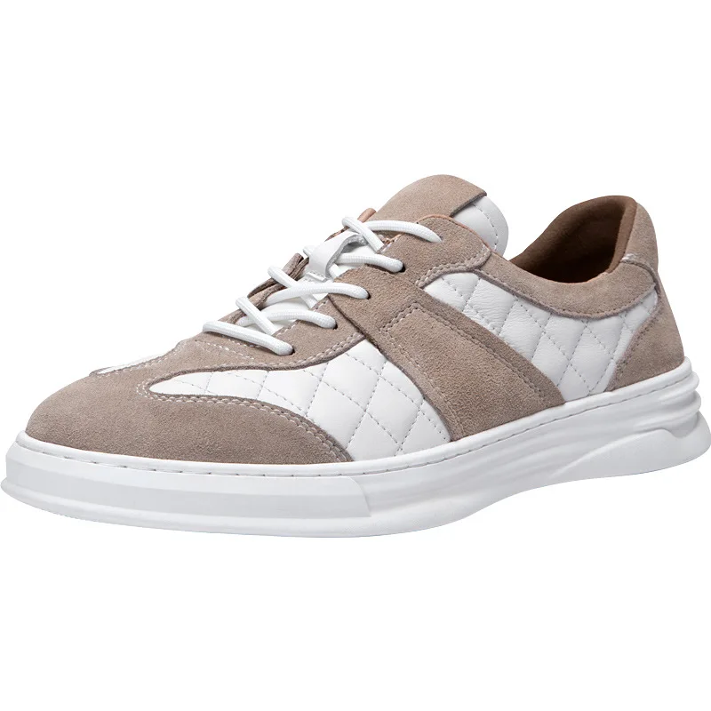 Кроссовки мужские из натуральной кожи повседневная прогулочная обувь для