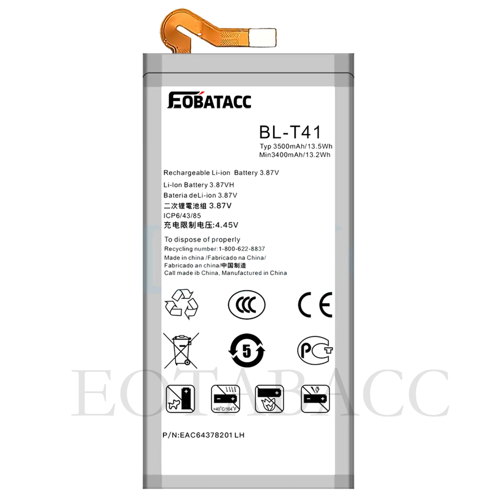 Фото BL-T41 BL-T42 BL-T44 BL-T46 Аккумулятор для LG G8 ThinQ/G820 V50/ThinQ/V50S/G8X Stylo 5/K50/Q60/K40S/X6-2019/V60 ThinQ Аккумуляторы №3