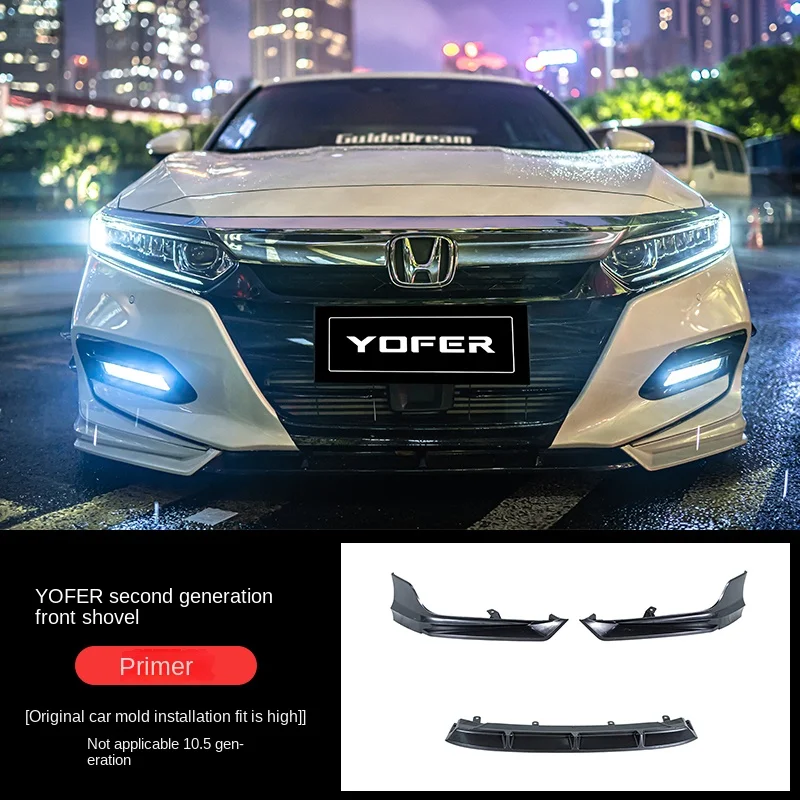

Для Honda 10-го поколения Accord 2018 2019 2020 аксессуары кузовный комплект Accord YOFER дизайн передняя губа боковая юбка диффузор модификация JDM