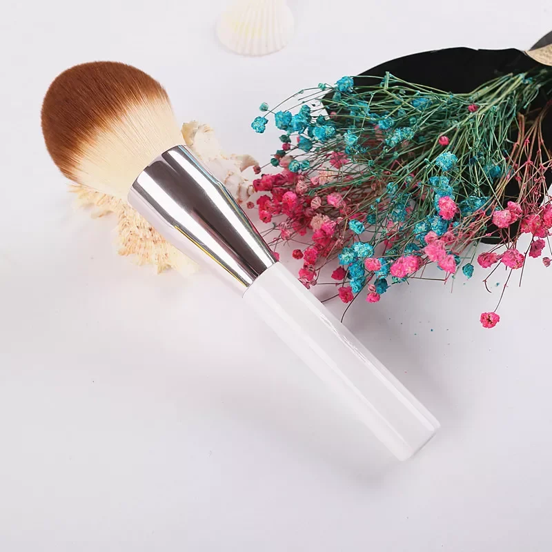 

White Large Loose Powder Makeup Brush Woman Face Contour Blush Cosmetic Brush Synthetic Hair Make Up Beauty Tools maquiagem
