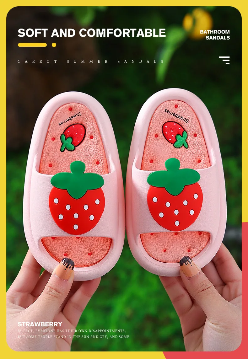 

Children Slippers Cartoon Home Shoes for Boy Girl Summer Men Women Soft House Slippers Beach Child Adults Kids Baby Slides