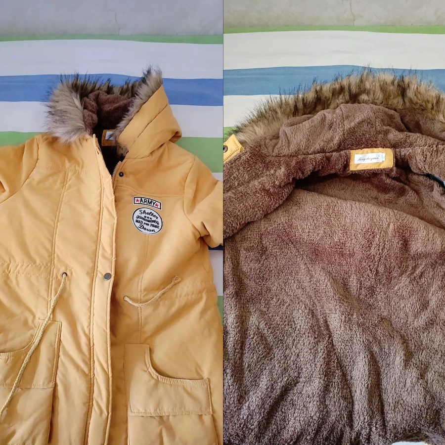 Winter Hooded Mid-length Plus Velvet Thicken Parka Women Warm Coat Cotton Padded Overcoat Slim Korean Outwear Windbreaker Jacket