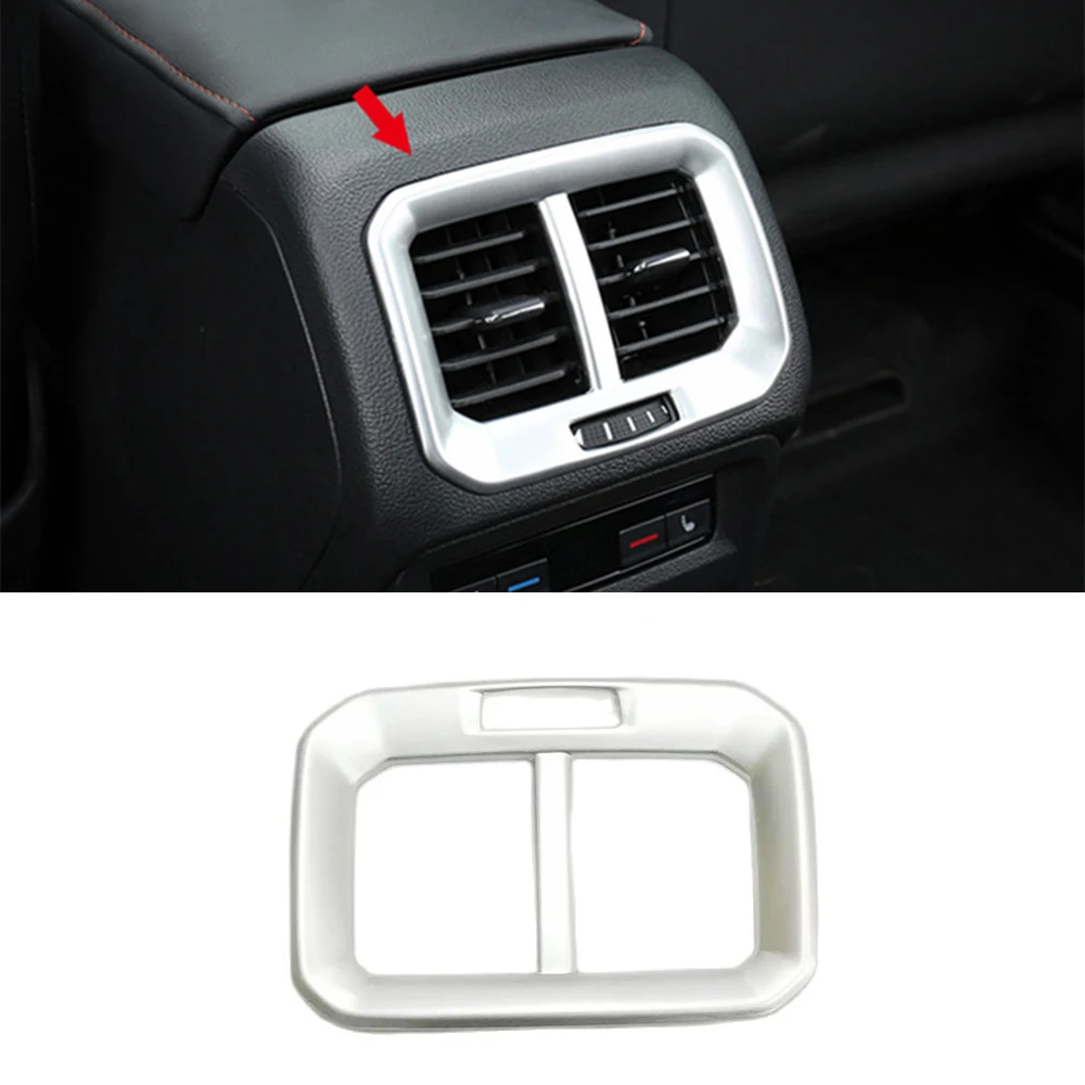 

Матовый корпус из АБС-пластика для Tiguan mk2 2017 2018, задняя крышка автомобильного кондиционера, решетка вентиляционного отверстия, обшивка, аксессуары для стайлинга, 1 шт.