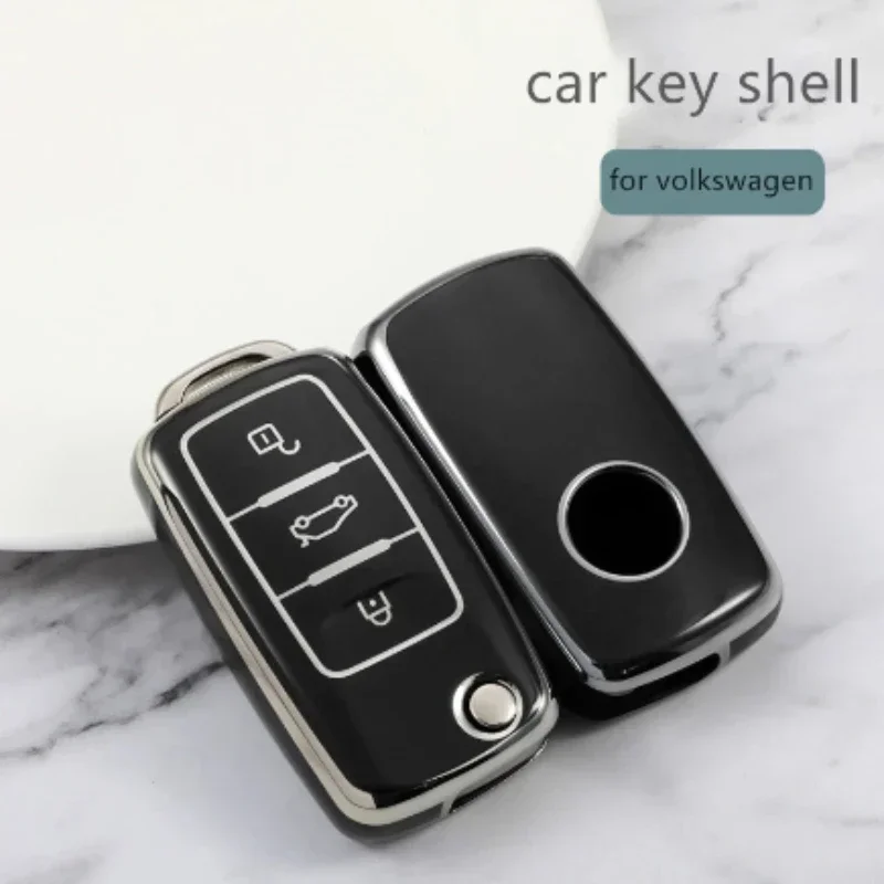 

Чехол Для Ключей Автомобиля Volkswagen VW Polo Tiguan Passat Golf Jetta Skoda Octavia MK6 B5 B6 B7 Lavida