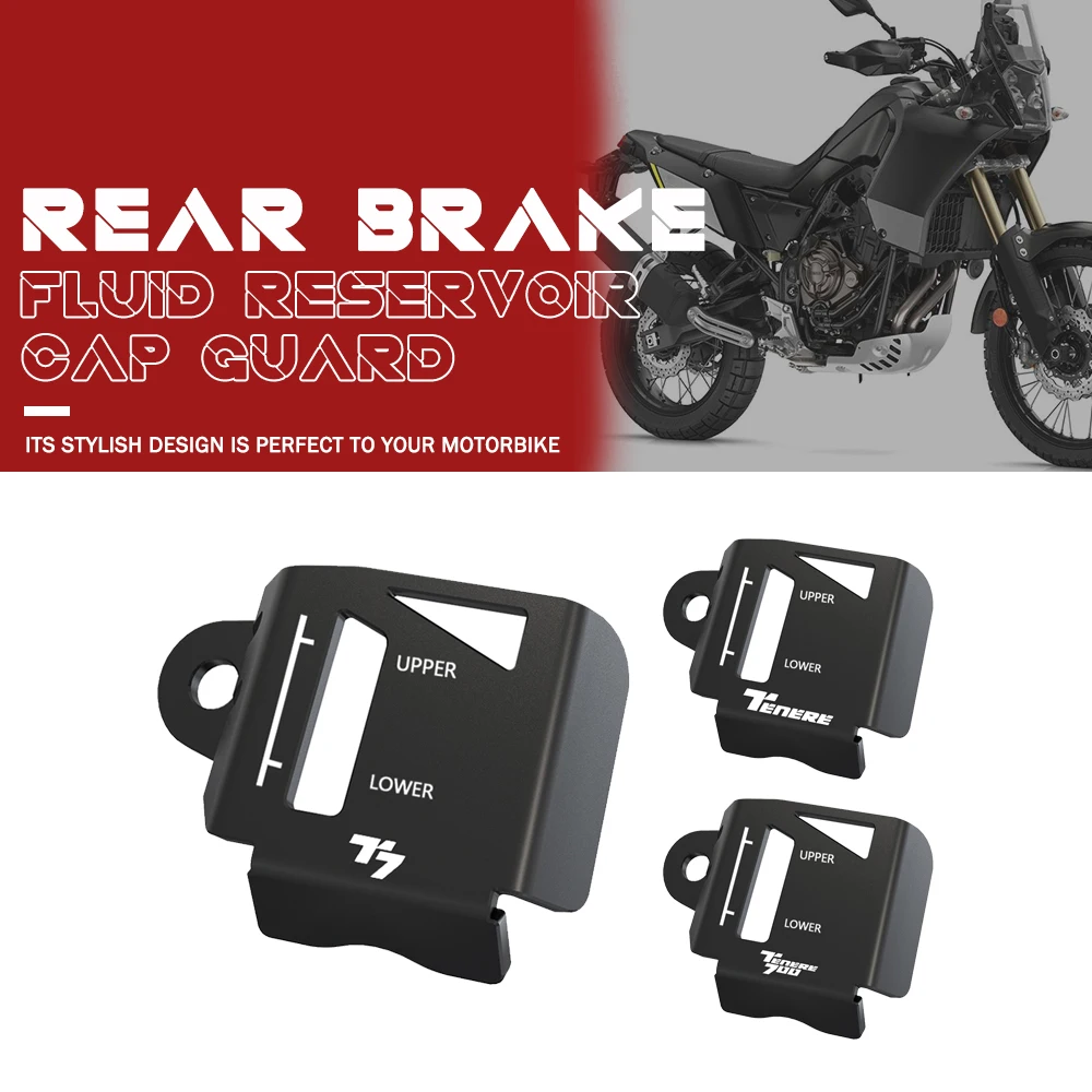 

FOR YAMAHA XTZ700 T7 XTZ 700 TENERE Rear Brake Fluid Reservoir Cap Guard Motorcycle TENERE700 RALLY EDITION WOLD RAID 2019 -2023