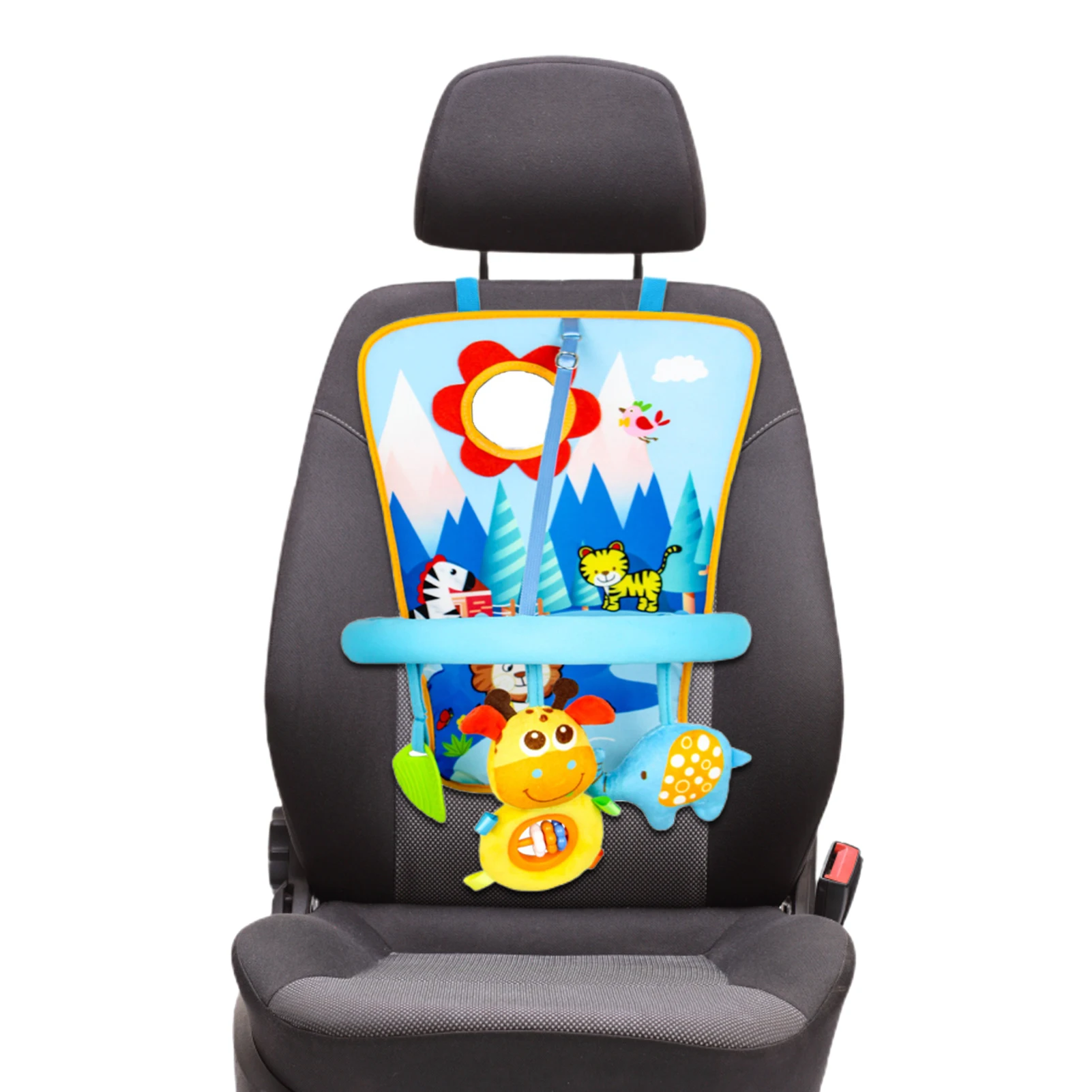 

Car Seat Toys For Infant Carseat Toys For Infants 0-6 Months With Teether And Adorable Doll Activity Center Car Travel Companion