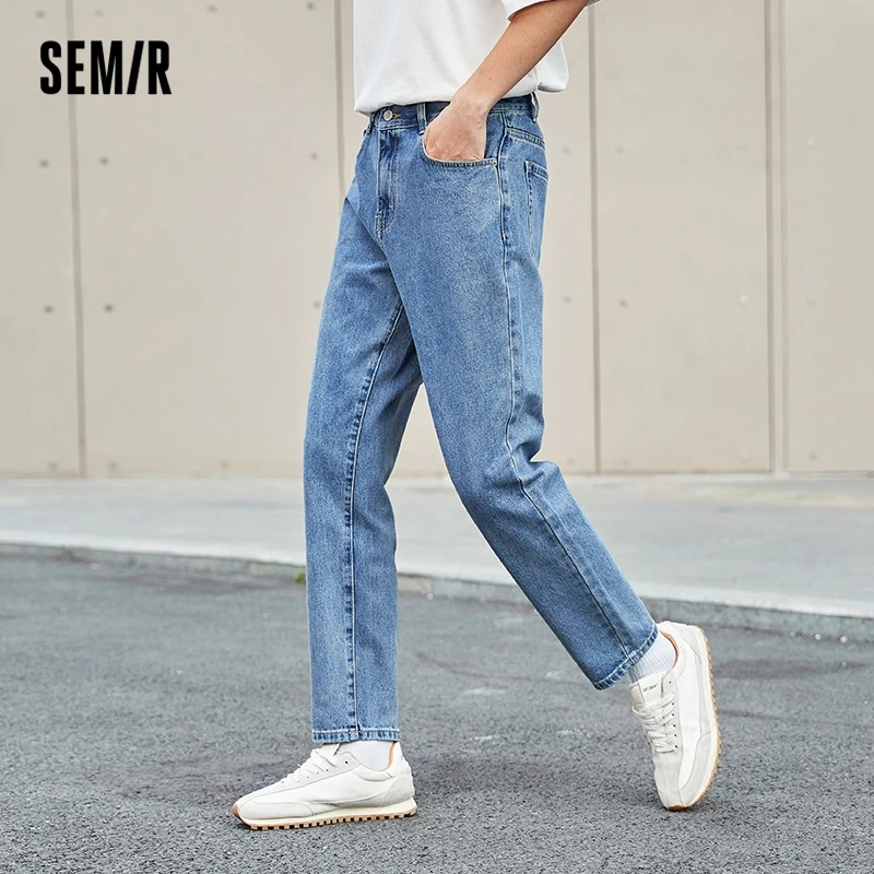 

Джинсы Semir мужские зауженные, модные штаны, тонкие брюки, осень 2022