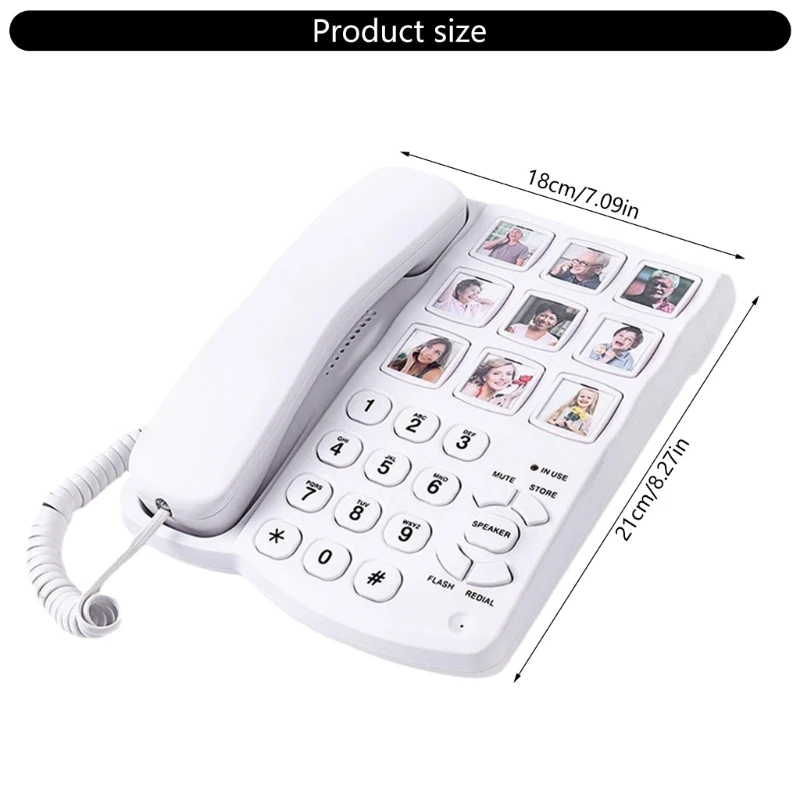Стационарный телефон для пожилых людей с большой клавиатурой возможностью
