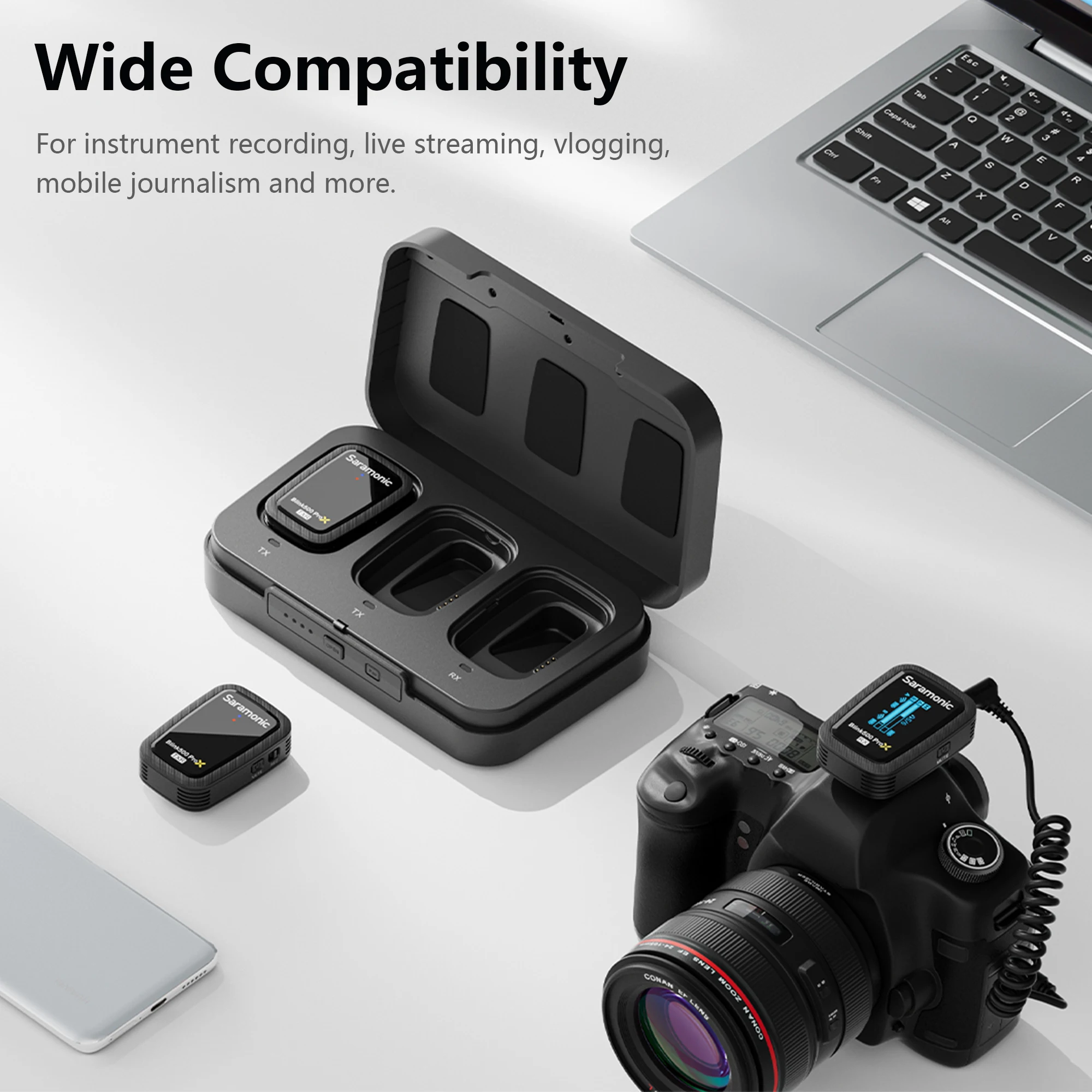 Беспроводной петличный микрофон Saramonic Blink500 ProX B2R