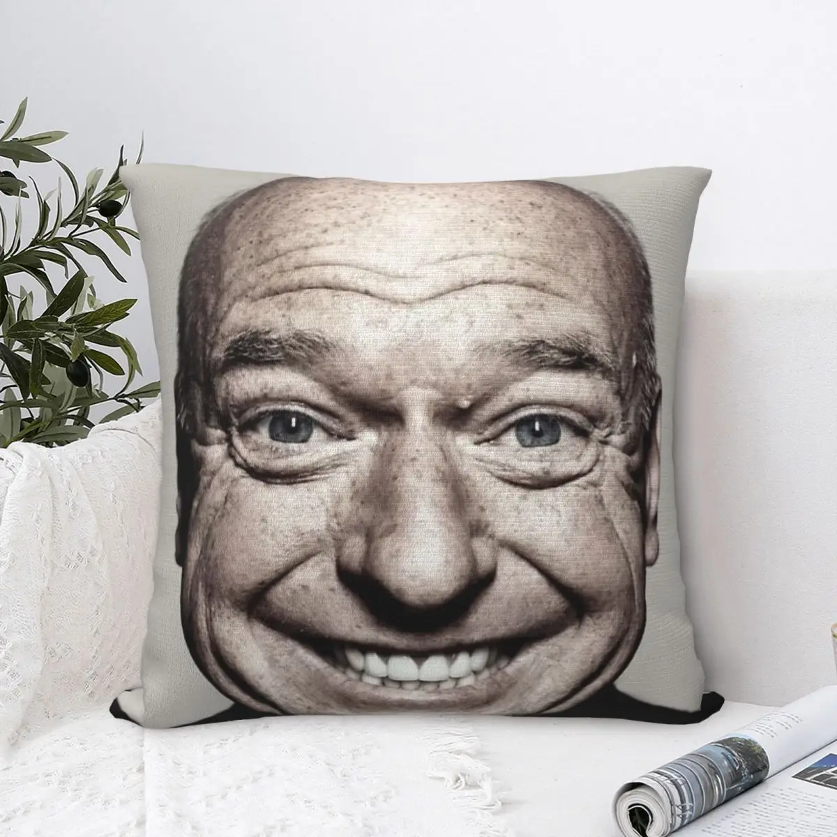 

Hank Schrader Dean Norris Happy Face Case Cover Of Sofa With Zipper Throw Pillows Accessories For Home Decor Funny Interesting