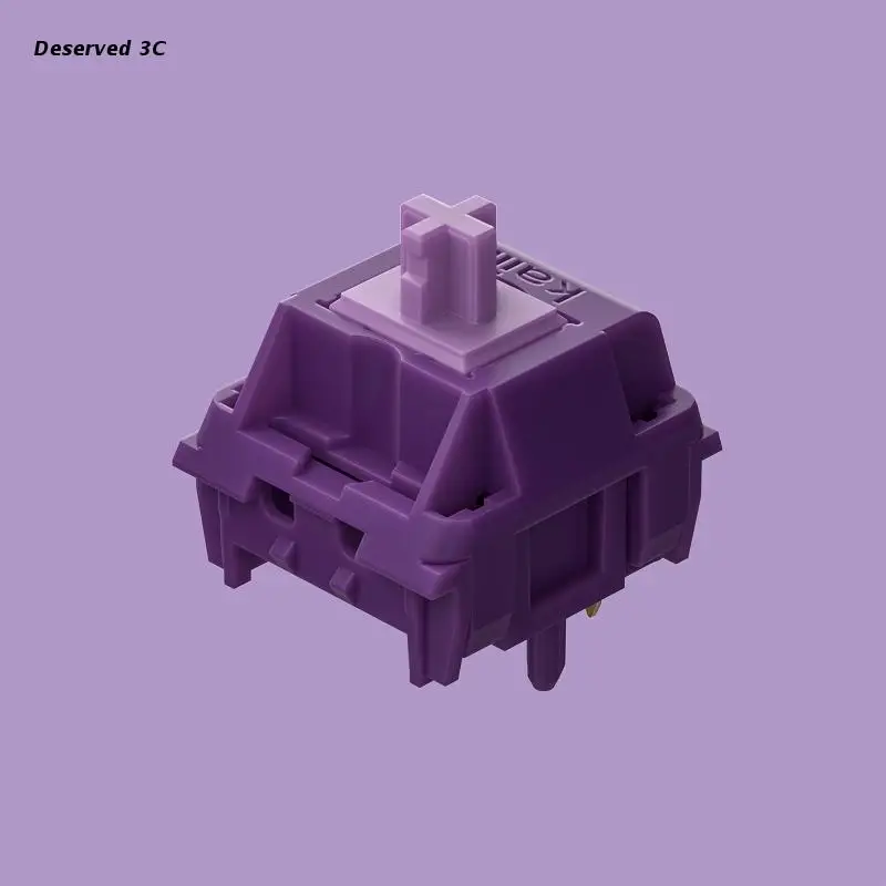 

R9CB Kailh фиолетовый переключатель для картофеля 5-контактный 63,5 г 18 мм Длинный пружинный тактильный линейный выключатель