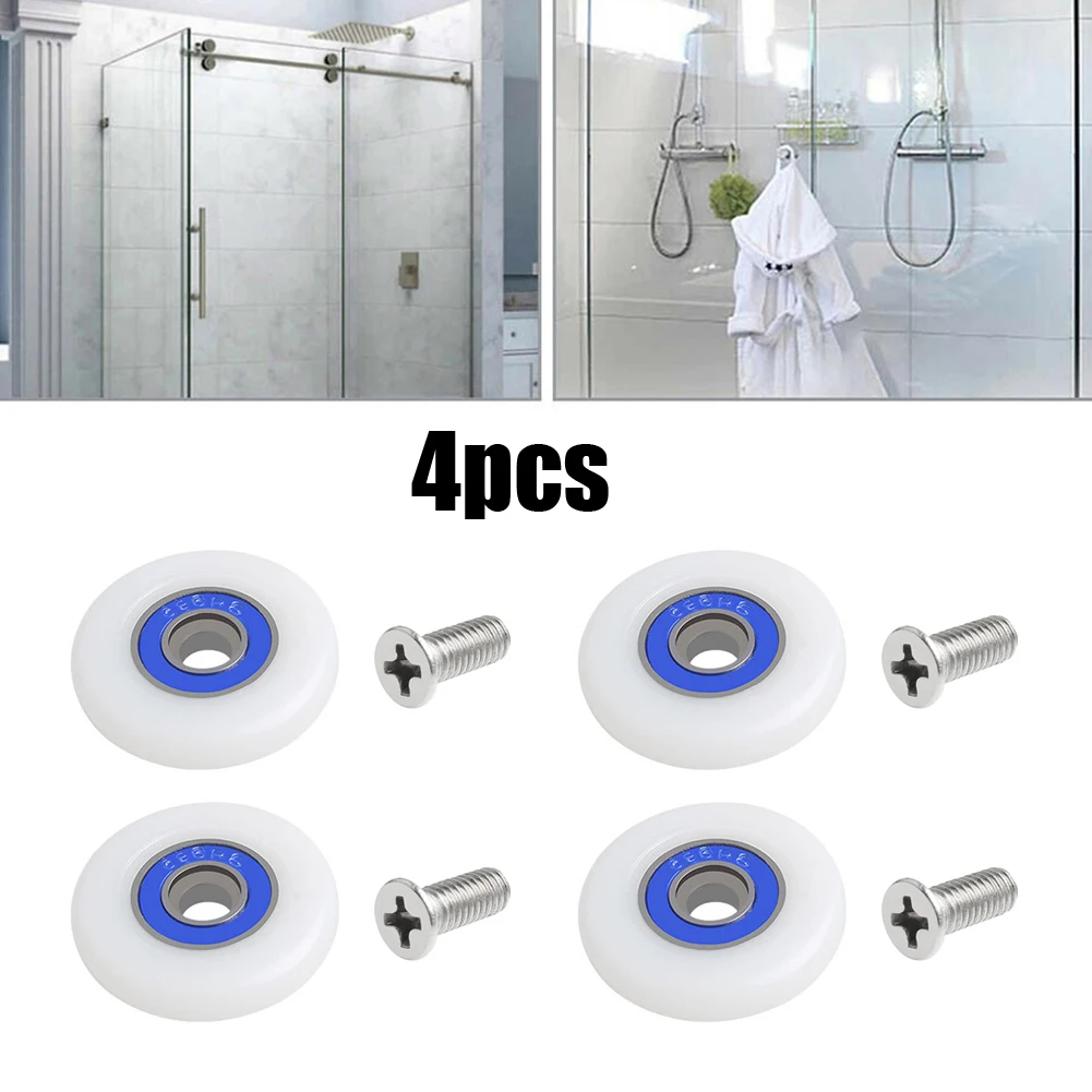 

Wheels Door Rollers Pulleys Roller Wheel Shower Door Sliding Steam Cabin Glass Door Hardware Durable High Quality