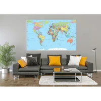 vinyl photography backdrops props physical map of the world vintage wall poster home school decoration baby background dt 68