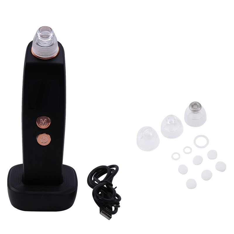 

Electric Blackhead Acne Pore Cleaner, Rechargeable Pore Cleaner, With Replaceable Tips