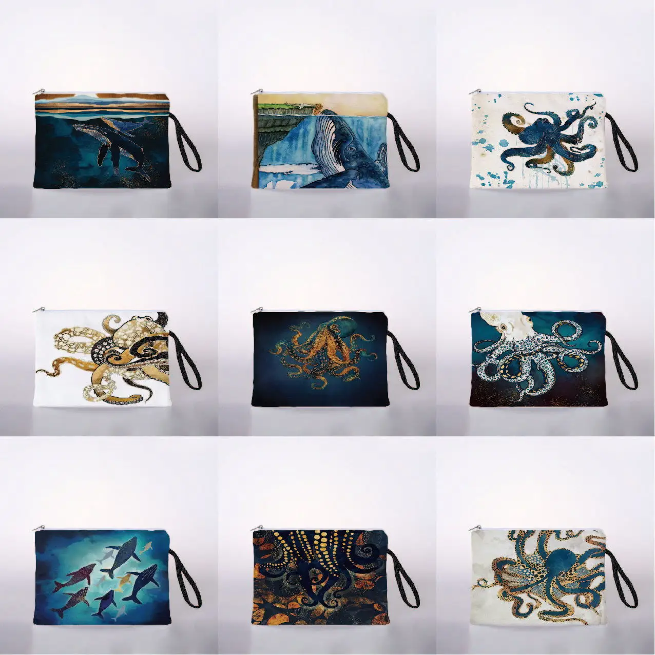 

Женская косметичка с принтом океана, модная повседневная Сумочка с узором, подарок