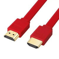1 5m 2m 3m 5m 7 5m 10m 15m gold plated plug male male hdmi compatible cable 1 4 version flat line short 1080p 3d for ps3 hdtv