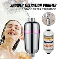 15 stage bathroom water filters bathroom shower filter bathing water treatment health softener chlorine removal water purifier