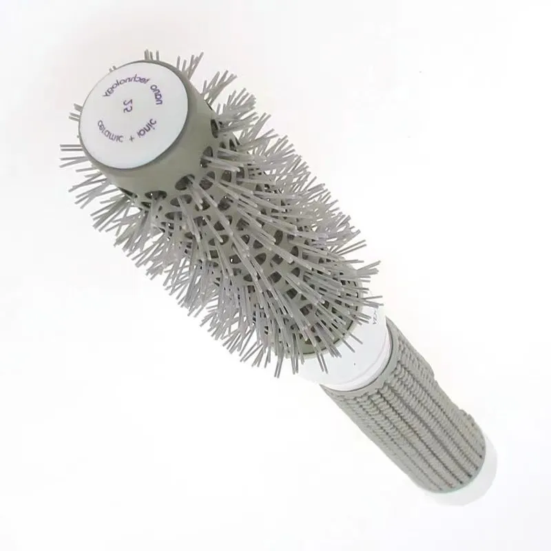 Круглая Расческа с подушкой расческа для волос серая алюминиевая трубка