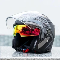 motorcycle helmet electric bike helmet open dual lens mens womens summer scooter motorcycle helmet