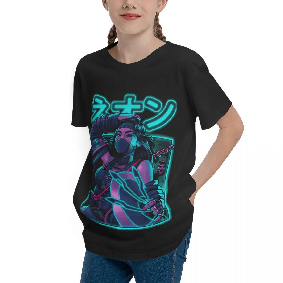 Футболка для подростков Fresh Mortal Neon Classic базовая тенниска с коротким рукавом